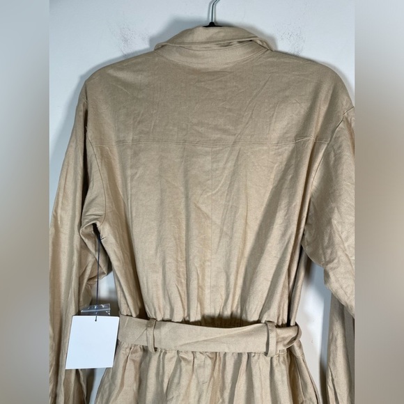 Majorelle Ameera Linen Blend Romper  Nude Tan NWT! Revolve Women’s Sz Large New - Picture 9 of 16